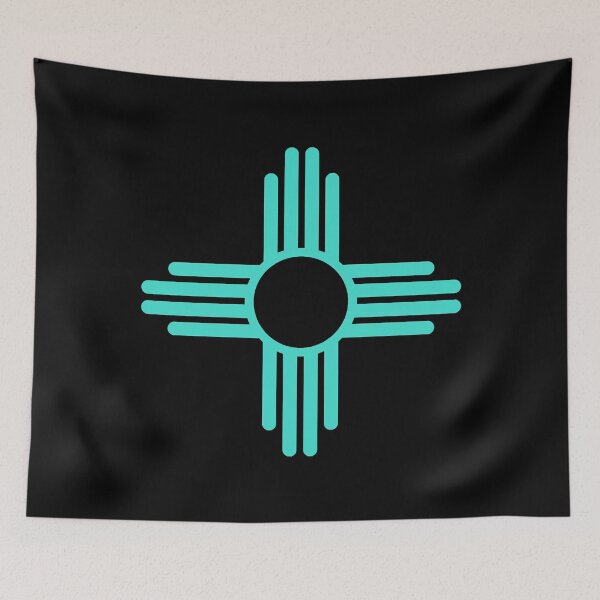 Artikelvorschau, New Mexico Zia Sun in Türkisblau entworfen und verkauft von NikkiLopez.