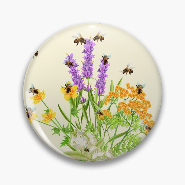 Item preview,  Flowers Summer  Honey bees designed and sold by TeeARTHY.