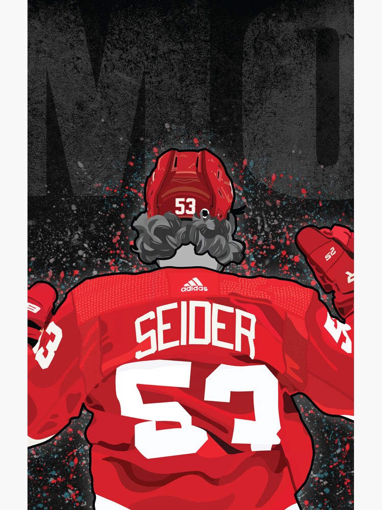 Detroit Hockey - Moritz Seider Canvas Print for Sale by carlstad