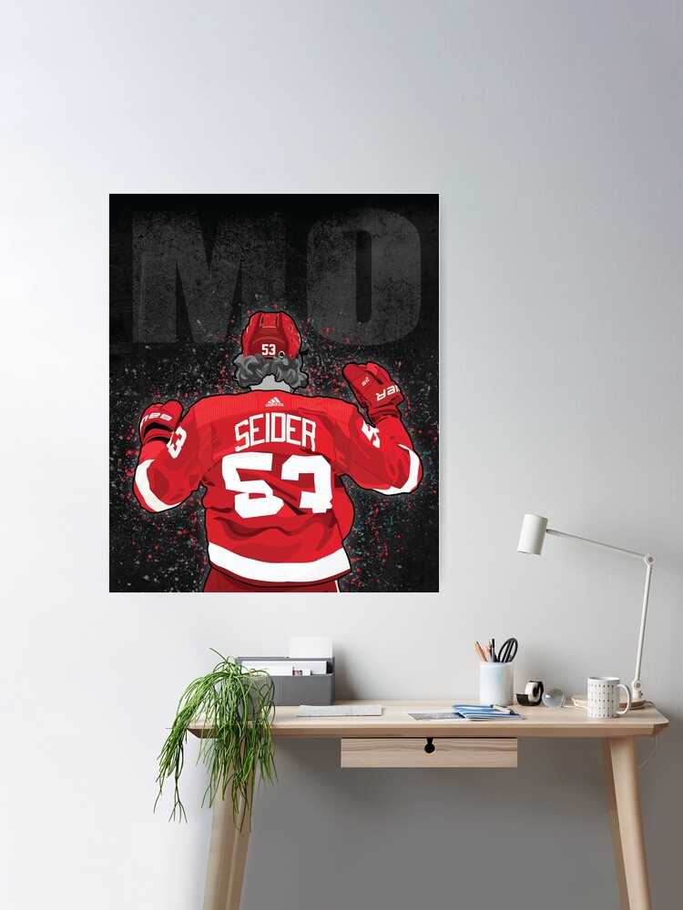 Detroit Hockey - Moritz Seider Poster for Sale by carlstad