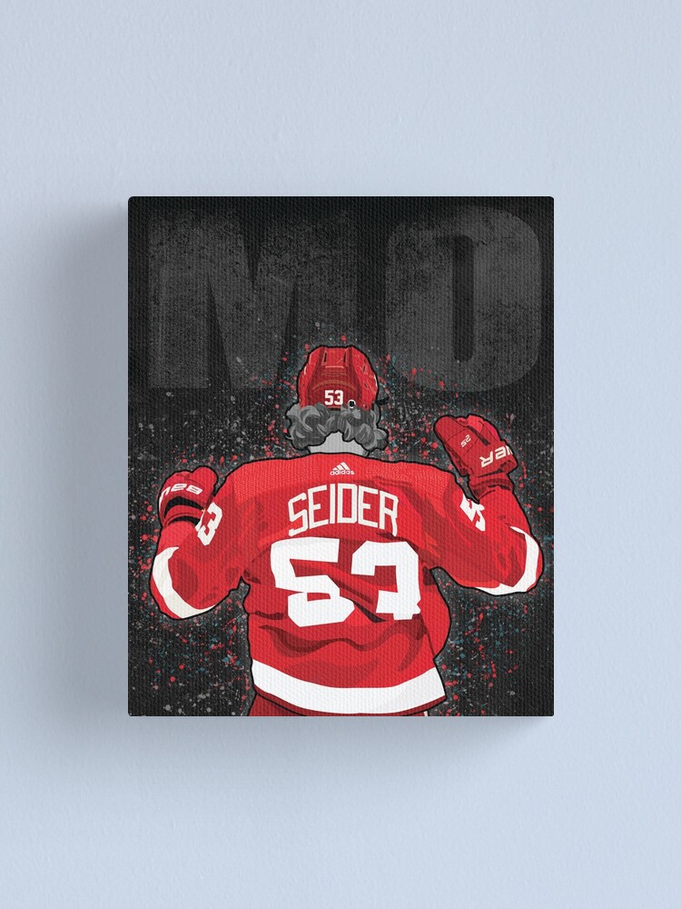 Detroit Hockey - Moritz Seider Canvas Print for Sale by carlstad