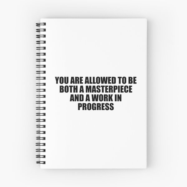Item preview, You are allowed to be both a masterpiece and a work in progress designed and sold by Colorfulandfun.