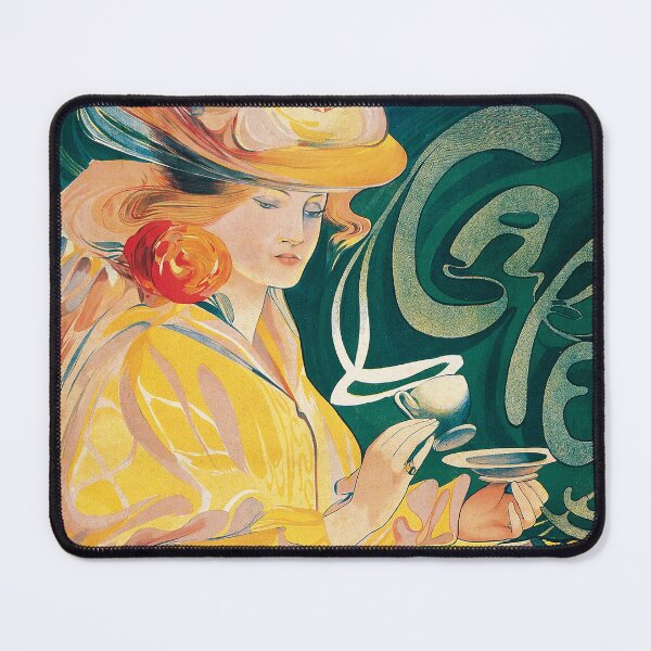 Item preview, Café Jacqmotte by Fernand Toussaint - Vintage Art  designed and sold by RickE.