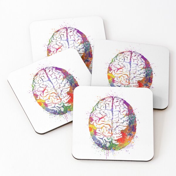 Item preview, Human Brain Watercolor Anatomy designed and sold by LotusGifts.