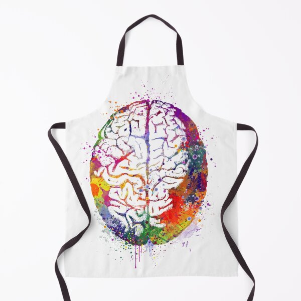 Item preview, Human Brain Watercolor Anatomy designed and sold by LotusGifts.