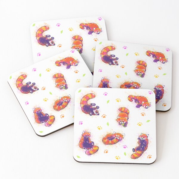 Item preview, Red panda pattern designed and sold by SerenaVisualArt.