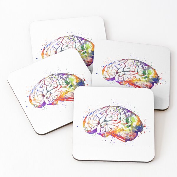 Item preview, Human Brain Anatomy Watercolor Medicine Gift designed and sold by LotusGifts.