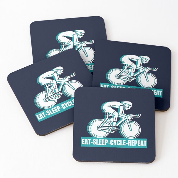 Item preview, Eat sleep cycle repeat - Funny cyclist designed and sold by pixxart.