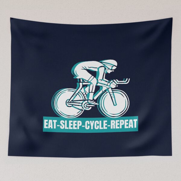 Item preview, Eat sleep cycle repeat - Funny cyclist designed and sold by pixxart.