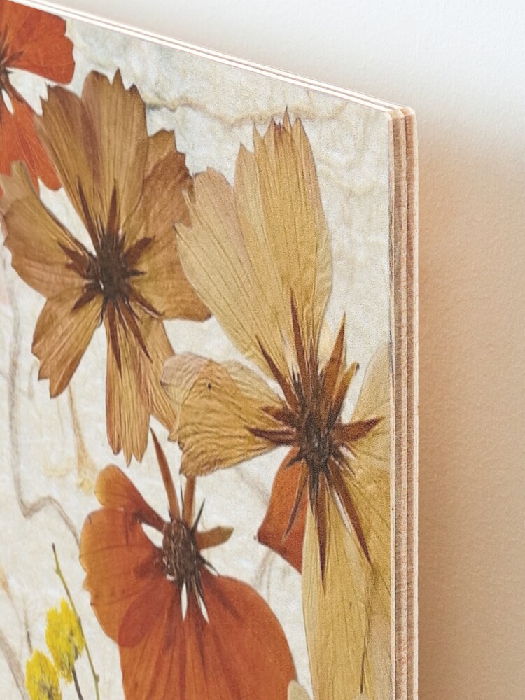 Pressed flowers, dried flowers, wildflowers, floral wall art Art Print for  Sale by FantasyShades