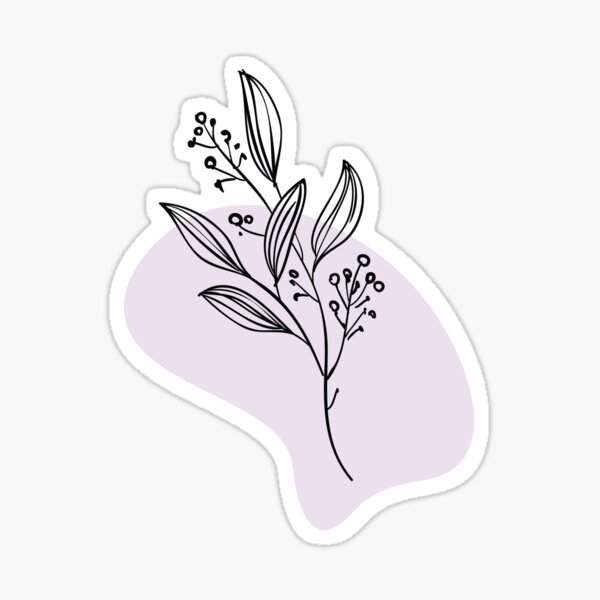 "little white flowers" Sticker by hafke Redbubble