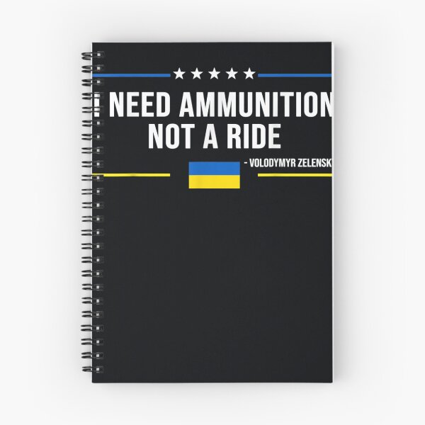 Item preview, I Need Ammunition Not a Ride Ukraine Flag President Zelensky designed and sold by DeannaMarks.
