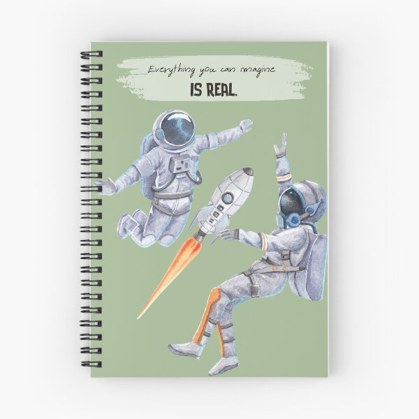 Item preview, Spiral Notebooks - Everything you can imagine is real. designed and sold by thuphan.
