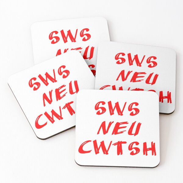 Item preview, Red Sws neu Cwtsh, Kiss or Cuddle designed and sold by Aurorapod.