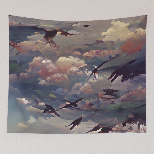 Item preview, Ocean Sunset with Seabirds designed and sold by ~.