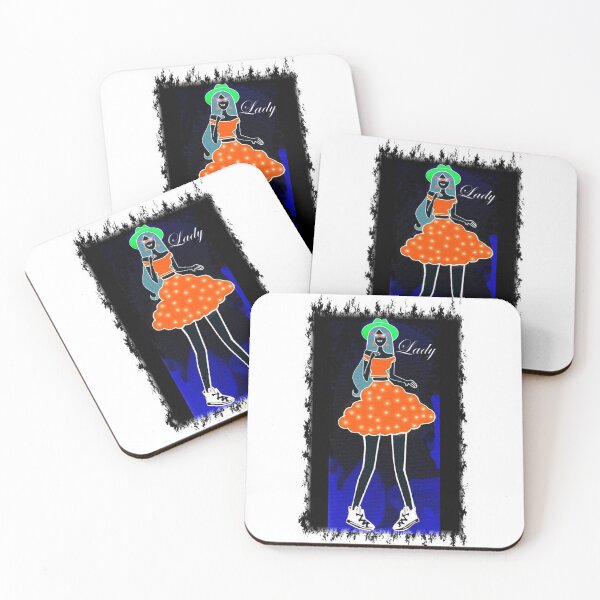 Item preview, Lady-invert color effect  designed and sold by Shirley cute art .