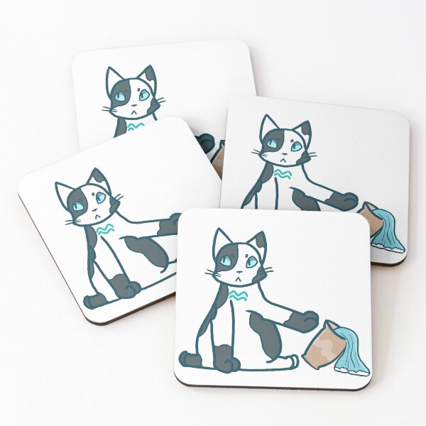 Item preview, Aquarius Zodiac Cat designed and sold by DesertPaint.