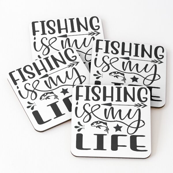 Item preview, Wishing I Was Fishing - Less Talk More Fishing - Gift For Fishing Lovers, Fisherman - Black And White Simple Font designed and sold by ExploreTheStore.