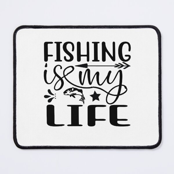 Item preview, Wishing I Was Fishing - Less Talk More Fishing - Gift For Fishing Lovers, Fisherman - Black And White Simple Font designed and sold by ExploreTheStore.