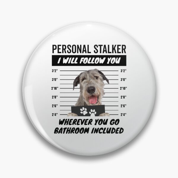 Item preview, Personal Stalker Dog – Irish Wolfhound designed and sold by More Cute Dogs.