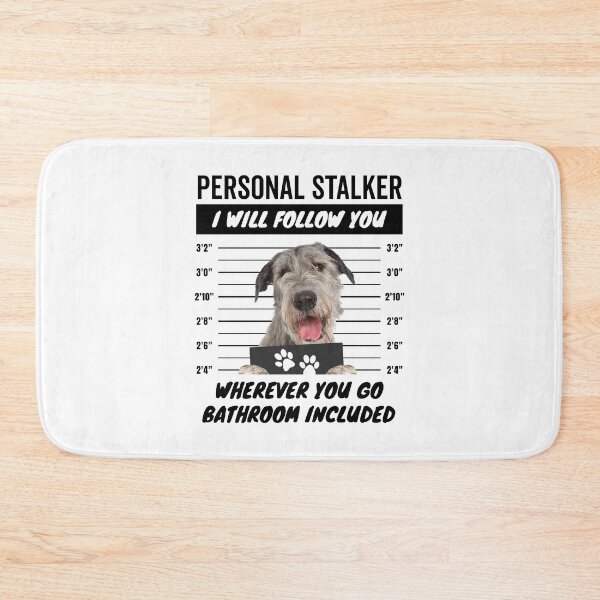 Item preview, Personal Stalker Dog – Irish Wolfhound designed and sold by More Cute Dogs.