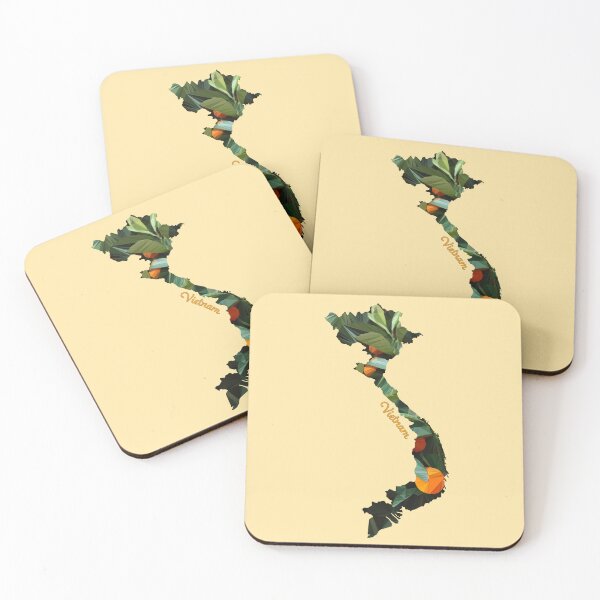 Item preview, Vietnam Low Poly Geometric Outline designed and sold by Bri Lantrip.