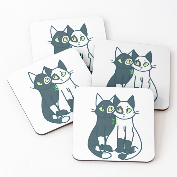 Item preview, Gemini Zodiac Cat designed and sold by DesertPaint.