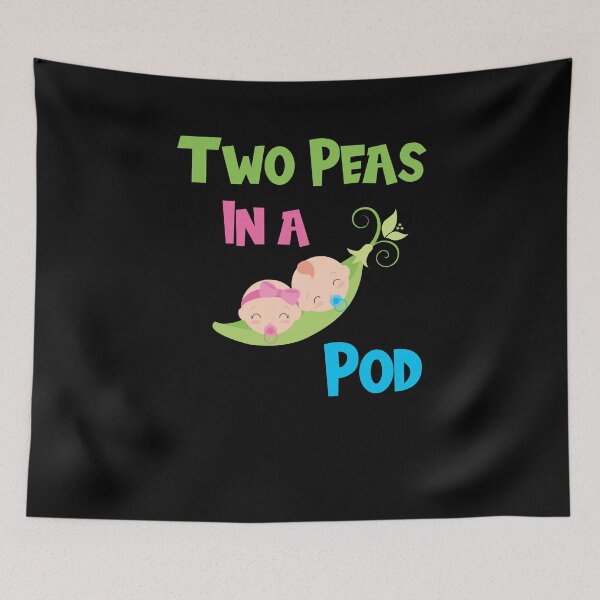 Item preview, Two Peas In A Pod Babies Fraternal Twin Baby Boy Girl designed and sold by ZiesMerch.