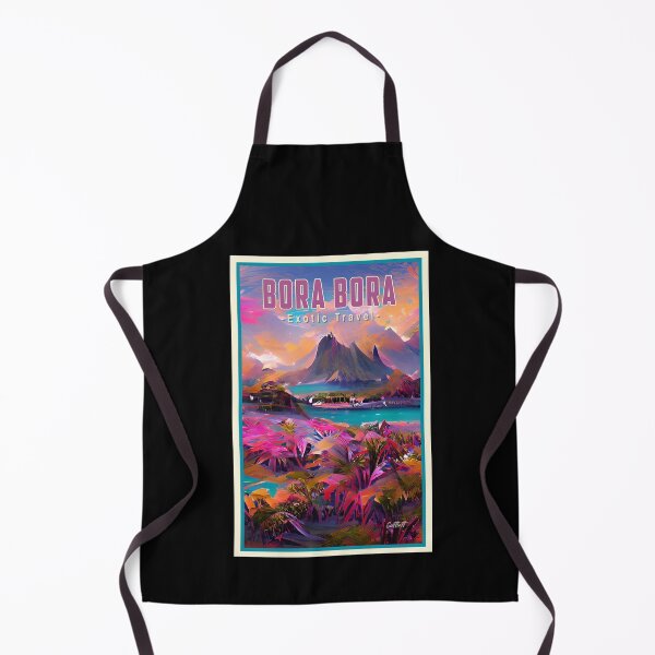 Item preview, South Pacific island Polynesia Travel Bora Bora designed and sold by CattlettArt.