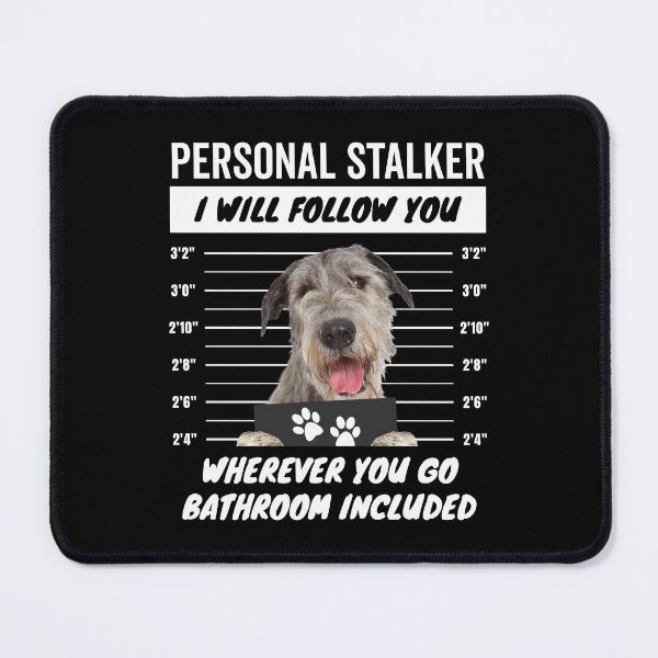 Item preview, Personal Stalker Dog – Irish Wolfhound designed and sold by More Cute Dogs.