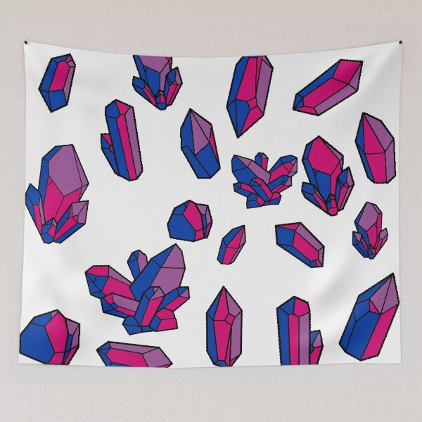 Item preview, Bisexual / Biromantic Pride Crystal Pattern designed and sold by Nixx Riken.