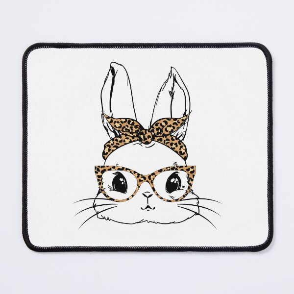 Item preview, Cute Bunny Face Leopard Glasses Easter Day designed and sold by Tatus Brinal.