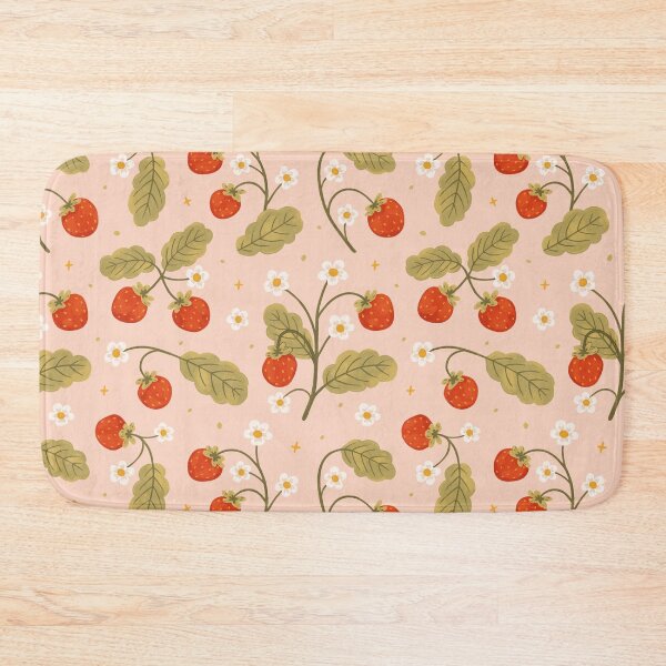 Sweet Strawberries Bath Mat