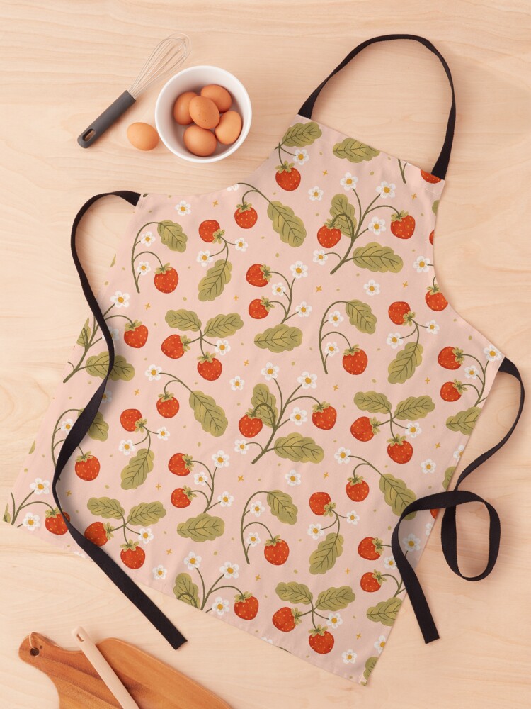 Thumbnail 1 of 6, Apron, Sweet Strawberries designed and sold by ohjessmarie.