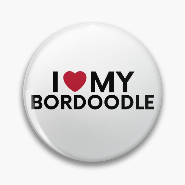 Item preview, i love my bordoodle dog, Border Collie poodle mix designed and sold by EChendesign.