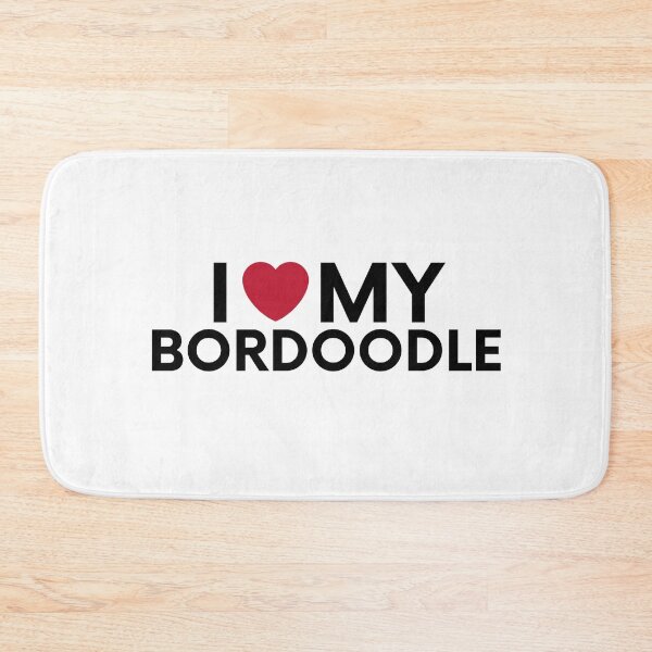 Item preview, i love my bordoodle dog, Border Collie poodle mix designed and sold by EChendesign.