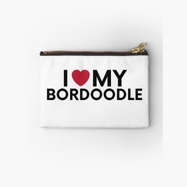 Item preview, i love my bordoodle dog, Border Collie poodle mix designed and sold by EChendesign.