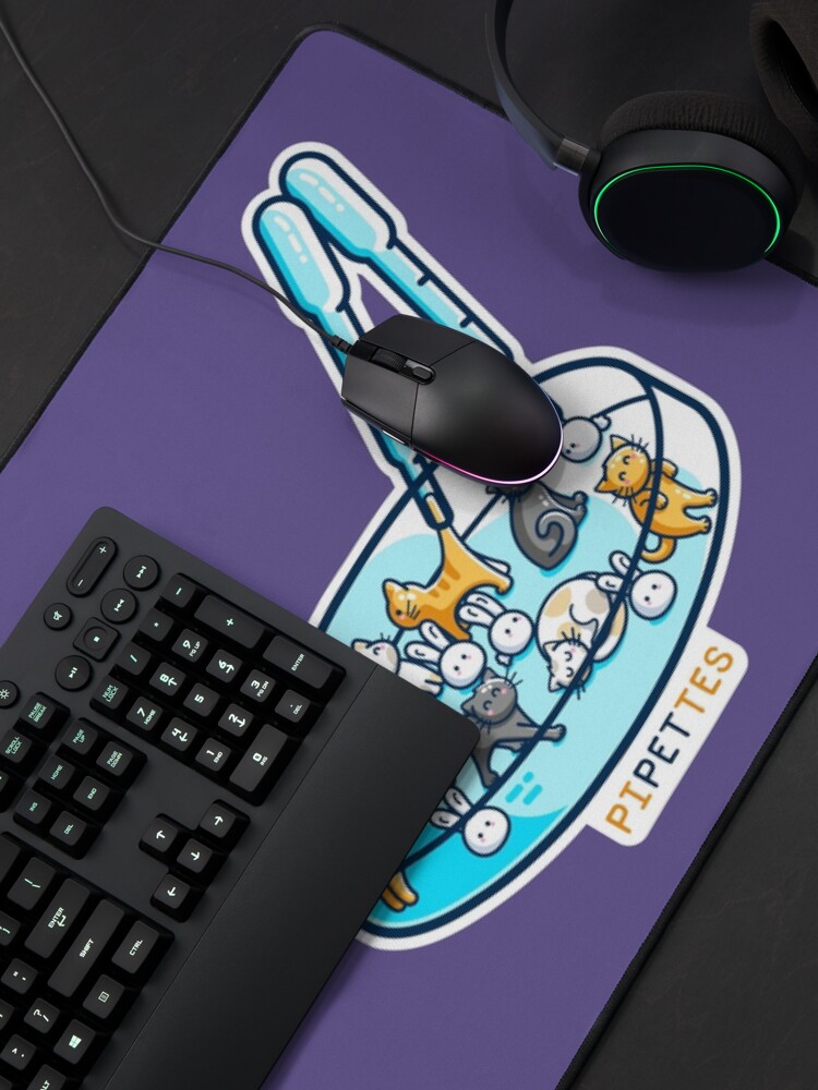 Alternate view of Pipettes Science Pet Pun Mouse Pad