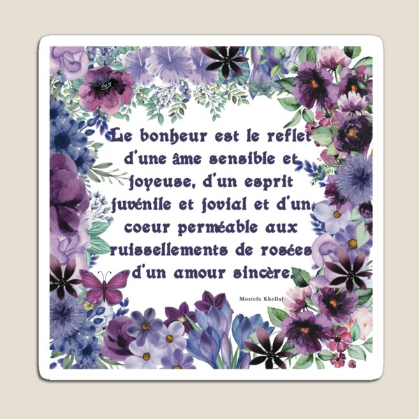 fete des meres ou inspiration et bonheur Magnet