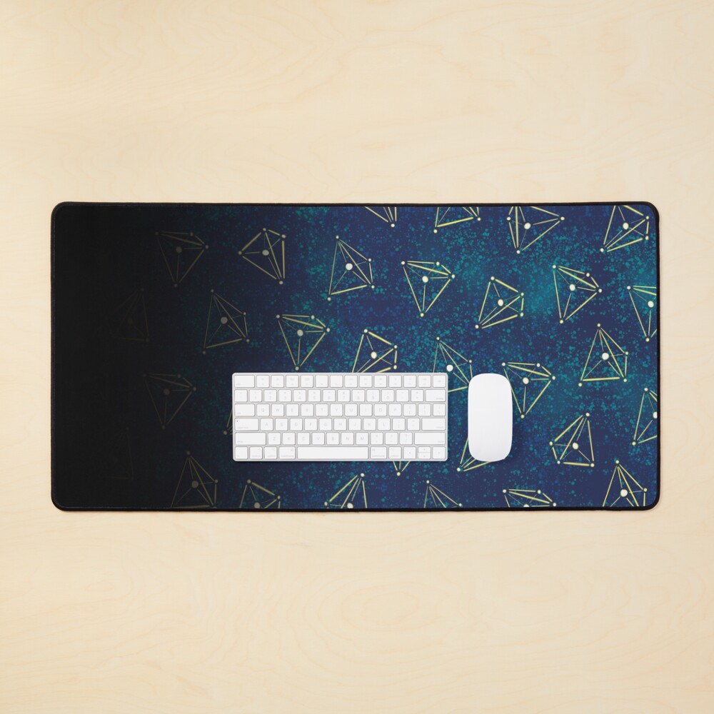 Space Galaxy Pyramid Constellations Mouse Pad