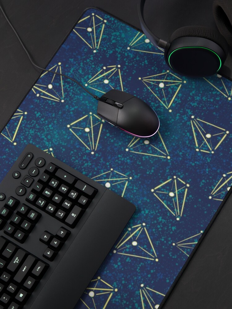 Alternate view of Space Galaxy Pyramid Constellations Mouse Pad
