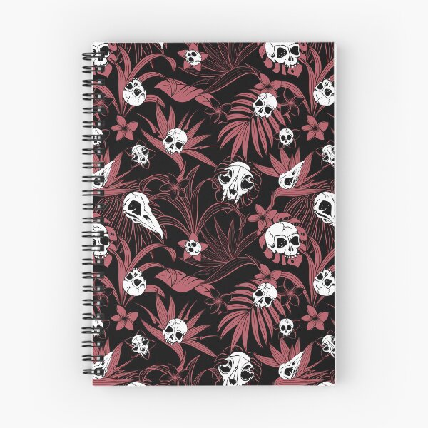 Item preview, Copy of Purple and black witchy tiki tropical goth floral pattern designed and sold by RedFinchDesigns.