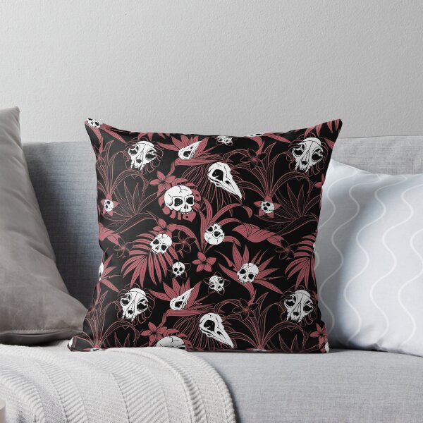 Item preview, Copy of Purple and black witchy tiki tropical goth floral pattern designed and sold by RedFinchDesigns.