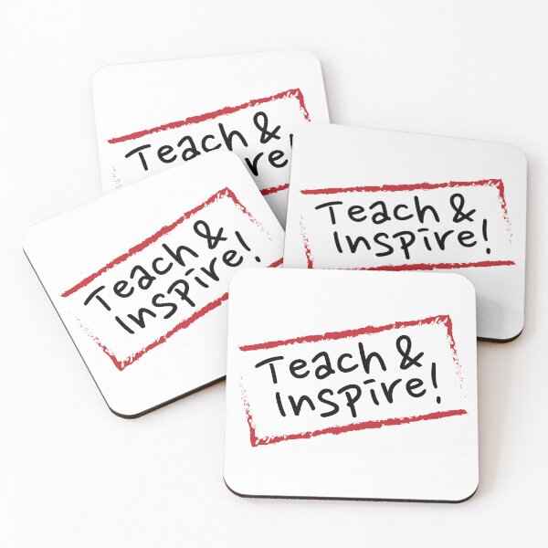 Item preview, TEACH & INSPIRE designed and sold by Sillybear PrintsItAll.