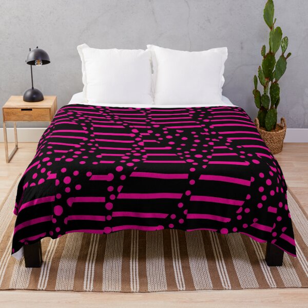 Item preview, Spots and Stripes 2 - Magenta and Black designed and sold by LAEC-Shop.