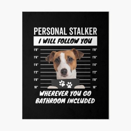 Item preview, Personal Stalker Dog – Jack Russell Terrier designed and sold by More Cute Dogs.
