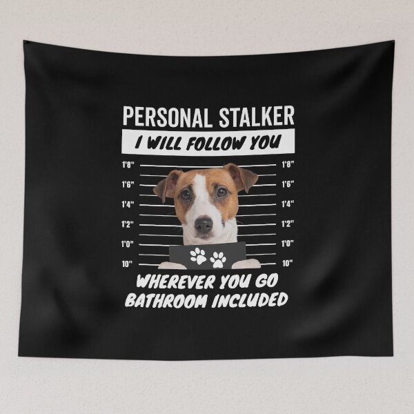 Item preview, Personal Stalker Dog – Jack Russell Terrier designed and sold by More Cute Dogs.