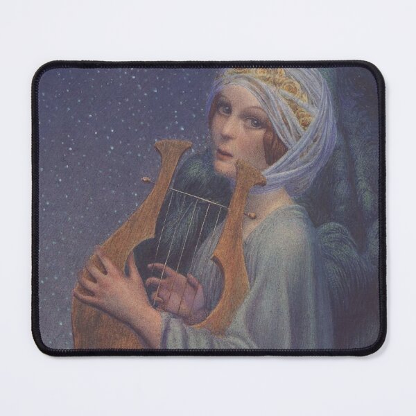 Item preview, Woman with Lyre - Carlos Schwabe - Vintage Art  designed and sold by RickE.