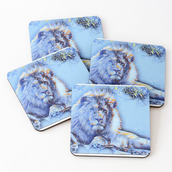 Item preview, Blue Winter Wild Lion Animal Kingdom designed and sold by TheWildFlix.