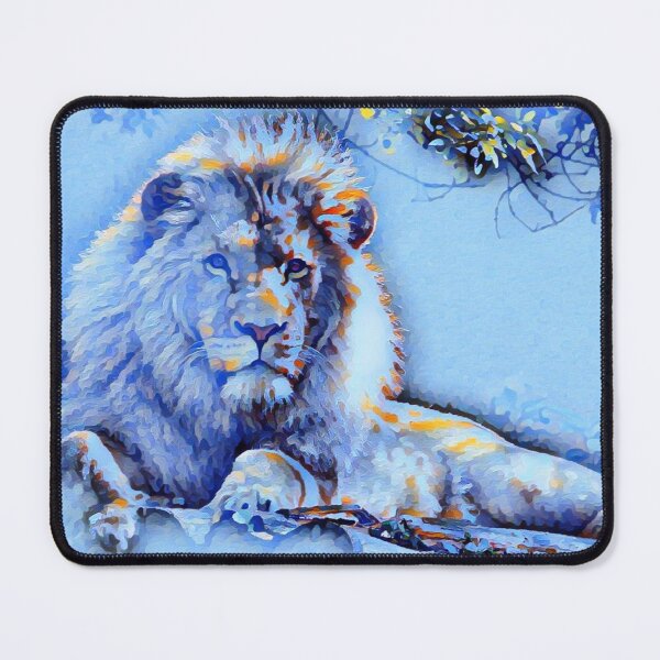 Item preview, Blue Winter Wild Lion Animal Kingdom designed and sold by TheWildFlix.
